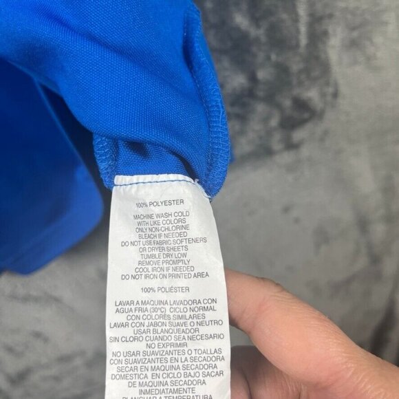 Callaway Polo Shirt Mens Large Blue Golf Performance Lightweight Performance - Picture 6 of 8